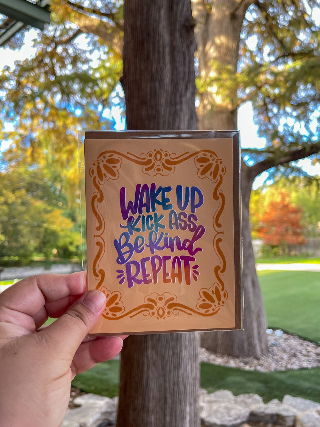 Wake Up Be Kind Greeting Card