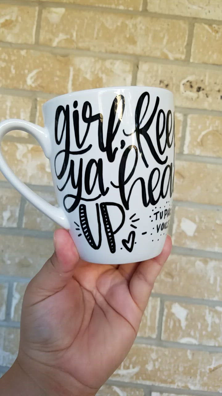 Pretty Girl Reusable Coffee Cup